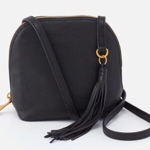 Hobo Nash Crossbody Pebbled Leather Black